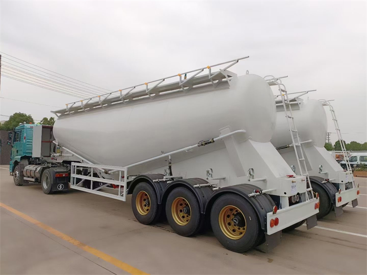 3 Axles 45m3 Bulk Cement Transport Truck Trailer