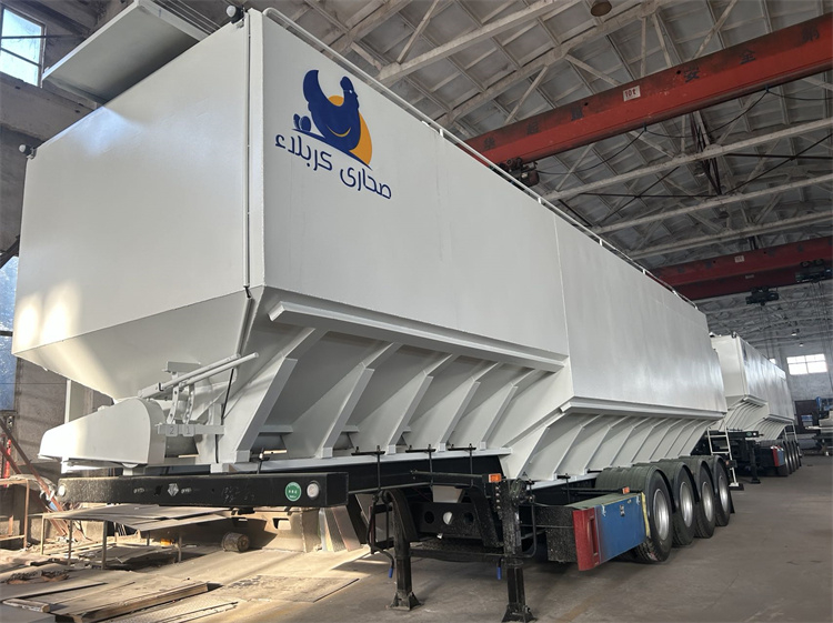 4 Axles 60cbm Aluminum Alloy Bulk Feed Transport Truck Trailer