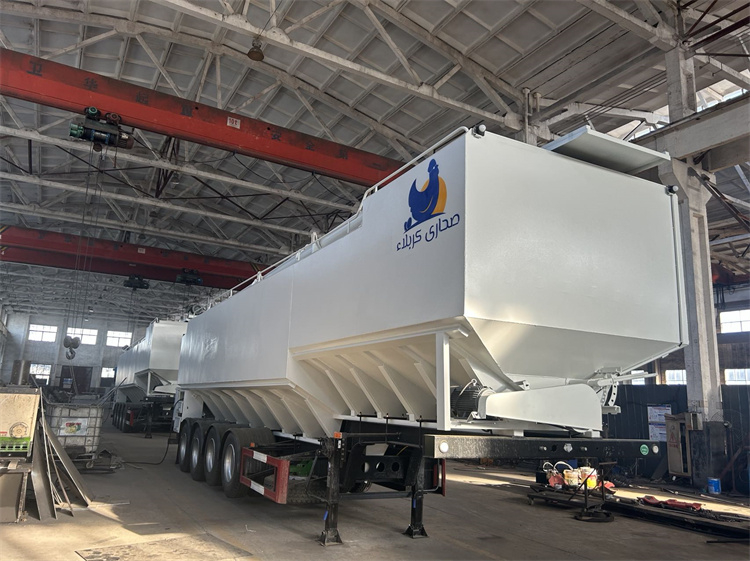 4 Axles 60cbm Aluminum Alloy Bulk Feed Transport Truck Trailer