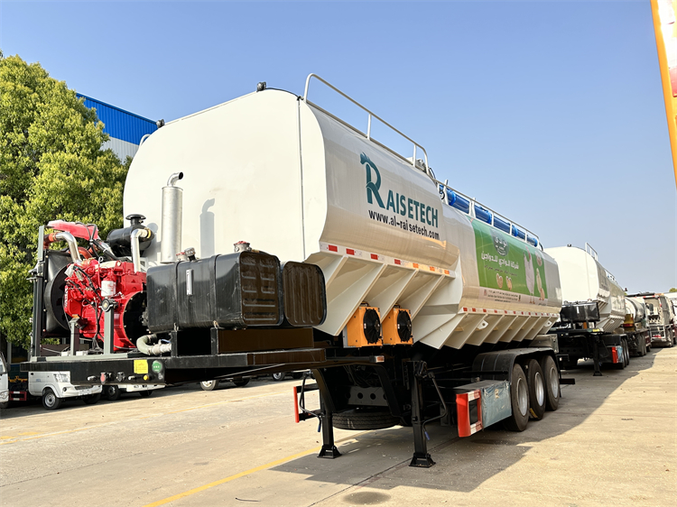 3 Axles 50m3 Bulk Feed Truck Trailer