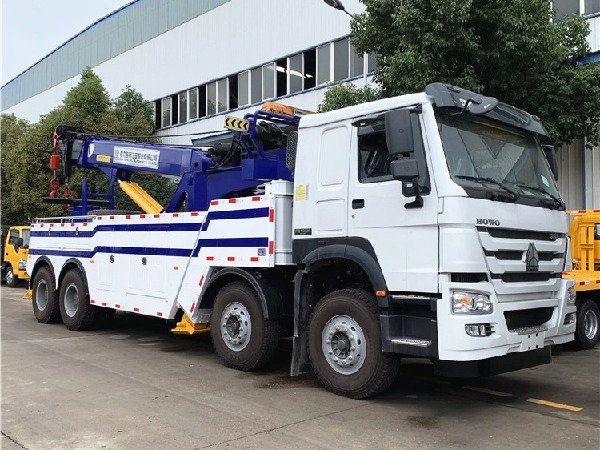 HOWO 8x4 Heavy Duty Rotary Wrecker Tow Truck