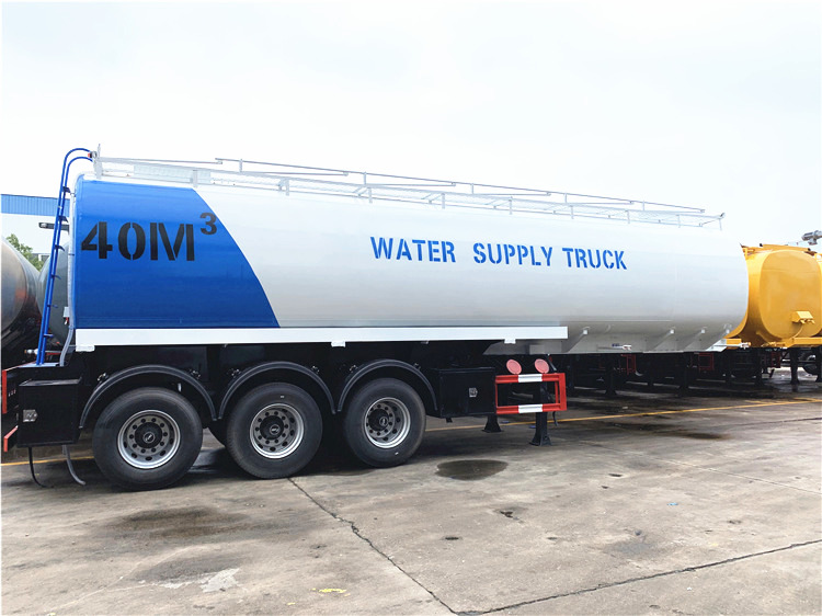 3 Axles 40000L Water Tank Semi Trailer